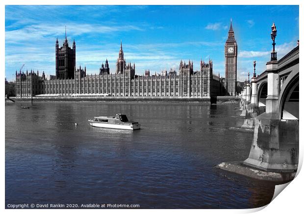London posters, Big Ben and the Houses of Parliament , Westminster , London , England Print by Photogold Prints