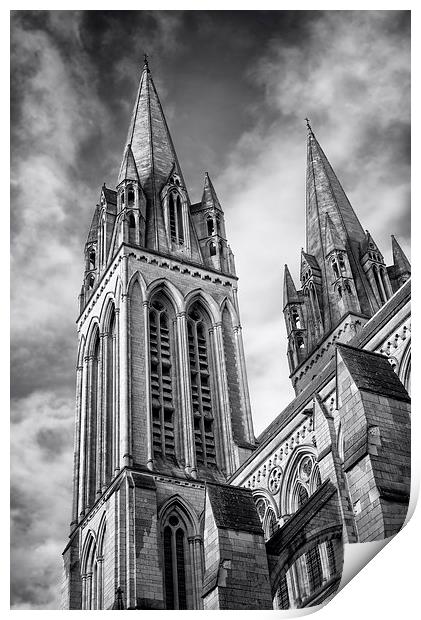  Truro Cathedral Print by John Baker