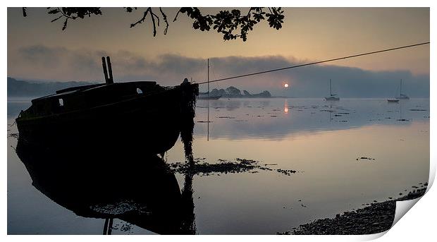 The old boat. Print by Philip Jones