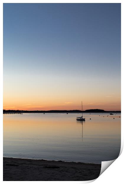 Calm Sunset Print by Margaret Reid