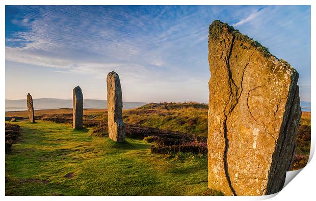 Ring of Brodgar Standing Stones, Orkney Print by David Ross