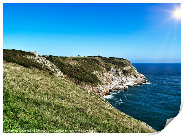 Berry Head Brixham Print by Stephen Hamer