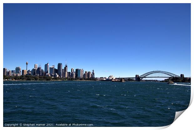 Sydney Harbour Bridge Print by Stephen Hamer