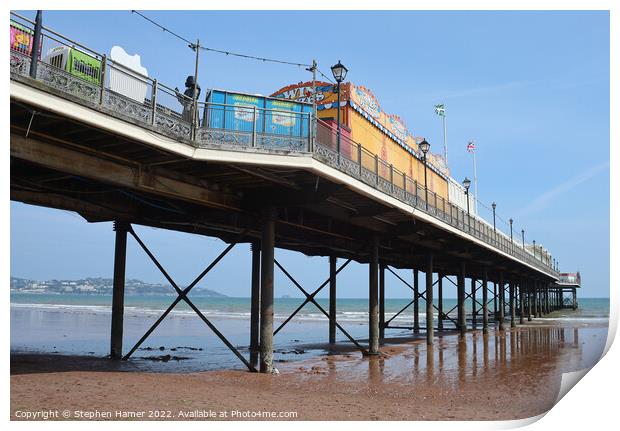 Majestic Paignton Pier Print by Stephen Hamer