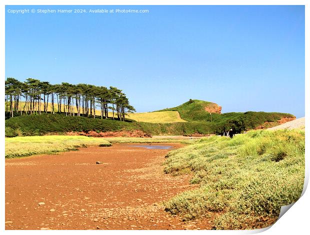 Budleigh Salterton Print by Stephen Hamer