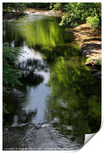 Green River Print by Stephen Hamer