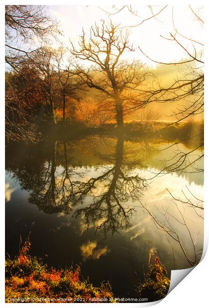 River Reflections Print by Stephen Hamer