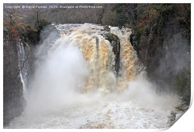 High Force During Storm Ciara Print by David Forster