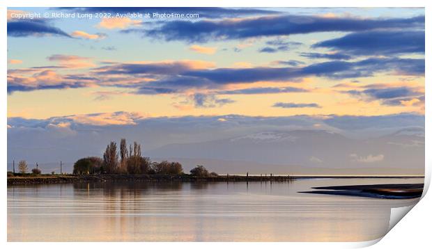 The Fraser River, British Columbia, Canada Print by Richard Long