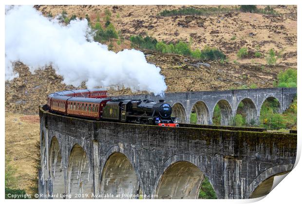 Jacobite steam Train Print by Richard Long