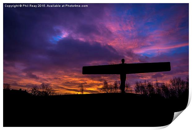  Sunrise at the Angel Print by Phil Reay