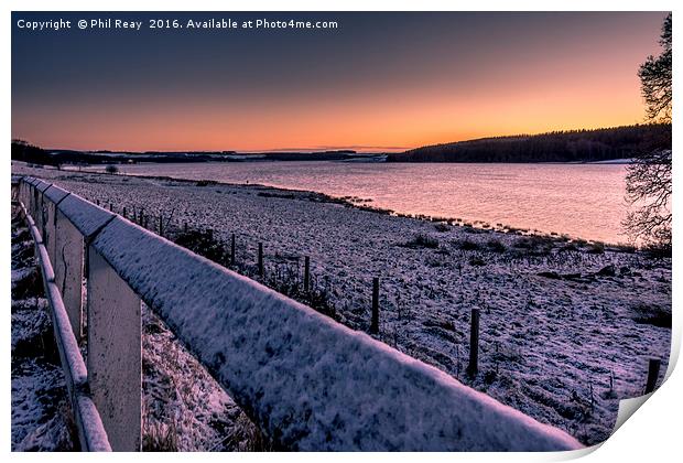 Sunrise at Derwent  Print by Phil Reay