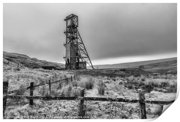 Groverake mine, Weardale Print by Phil Reay