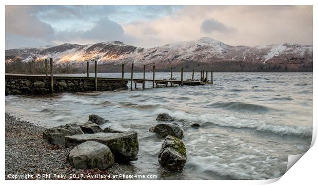 Ashness Jetty, Derwentwater Print by Phil Reay
