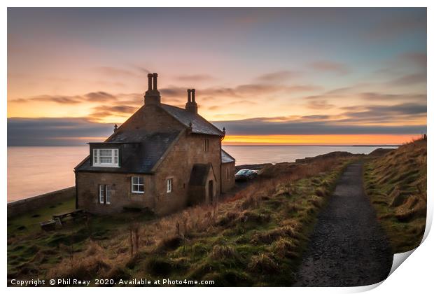 The Bathing House, Howick Print by Phil Reay