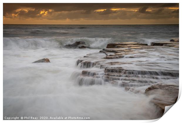 The Power of the Sea Print by Phil Reay