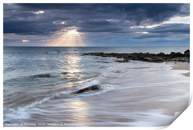 Sunrise in Northumberland Print by Phil Reay