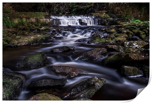  Slow motion at Hardcastle Crags Print by David Schofield