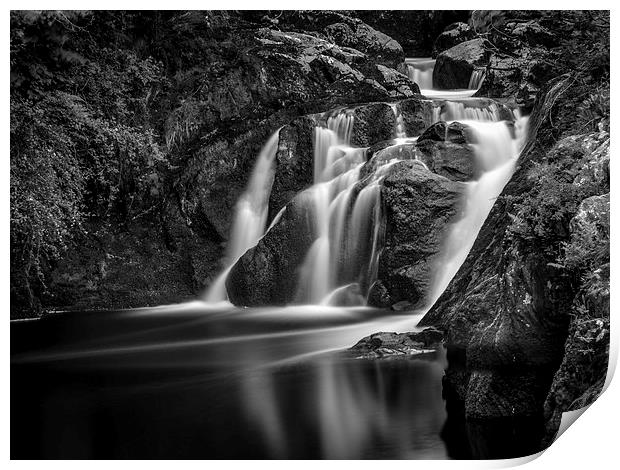  Beezley Falls, Ingleton Print by David Schofield