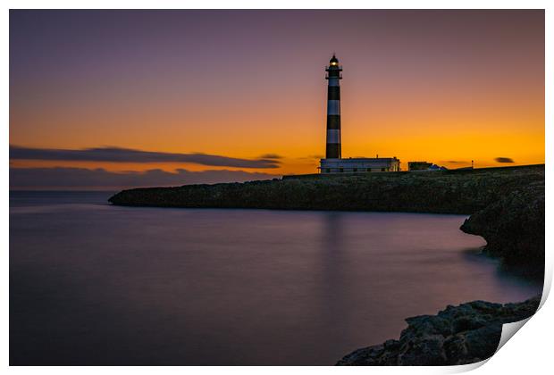 Lighthouse of Artrutx Print by David Schofield