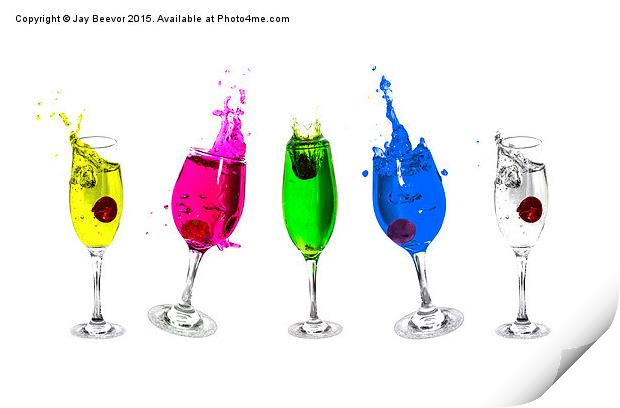   Colour Water Splash Print by Jay Beevor