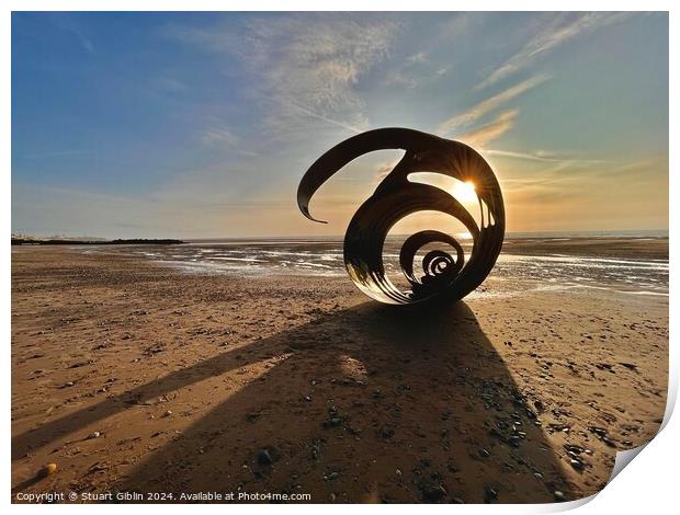 Mary’s Shell Cleveleys Print by Stuart Giblin