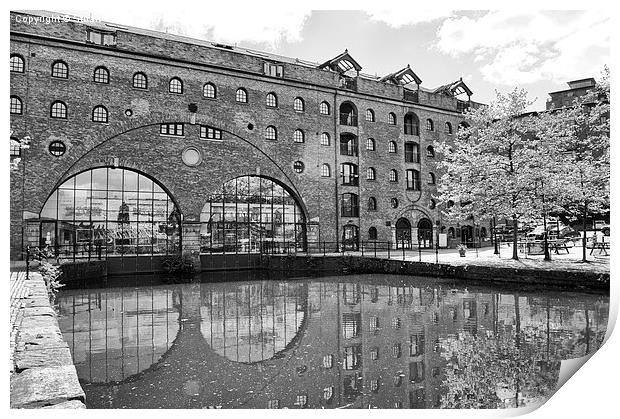 Castlefield Waterways of Manchester, Building & Re Print by Stuart Giblin