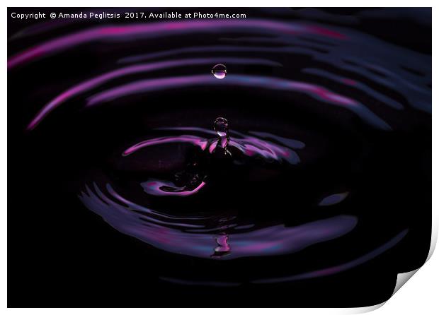 water drop Print by Amanda Peglitsis