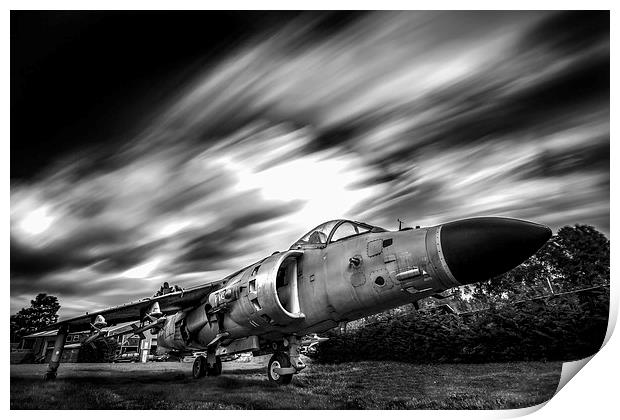  Harrier Jump Jet Print by Robert Bradshaw