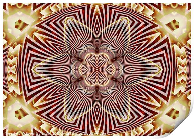 Alpha Mandala Print by Steve Marchant