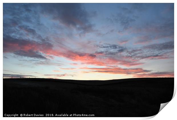 Sunset Clouds Print by Robert Davies