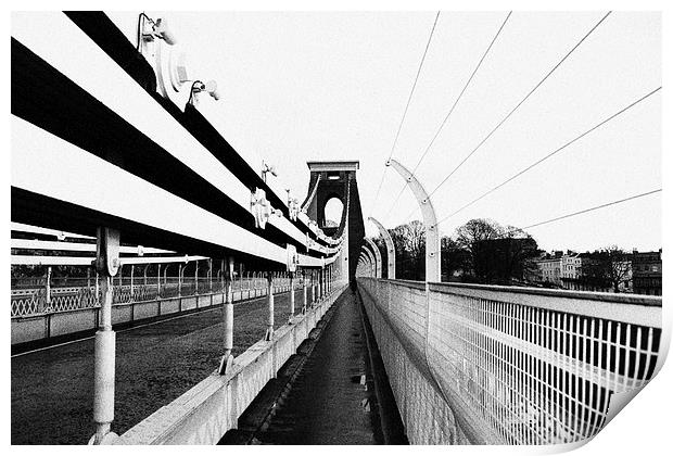  Clifton Suspension Bridge, Bristol UK Print by Caroline Hillier