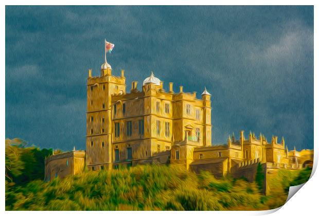 Bolsover Castle (Oil Paint) Print by Michael South Photography