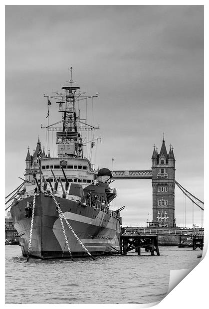  HMS Belfast Print by Gary Schulze