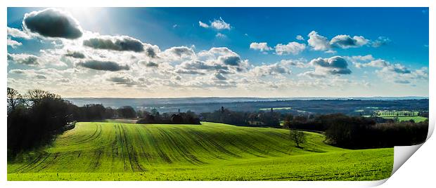 Rolling hills Print by Gary Schulze