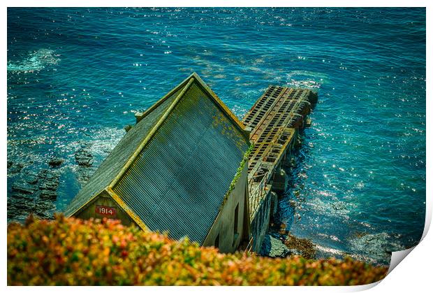 Old Lifeboat Station Print by Gary Schulze