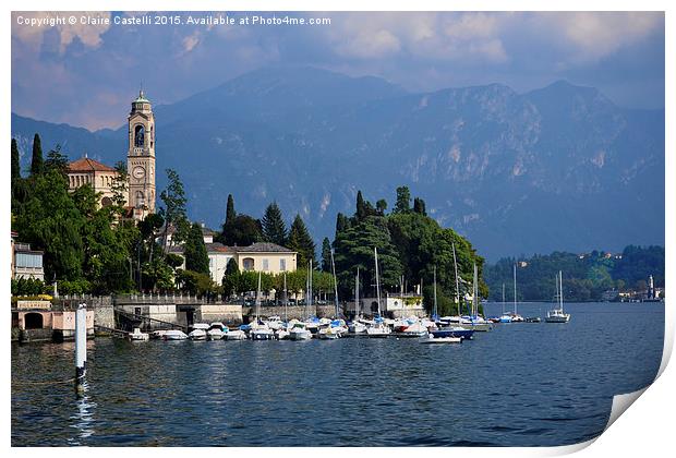 Lake Como, Italy Print by Claire Castelli