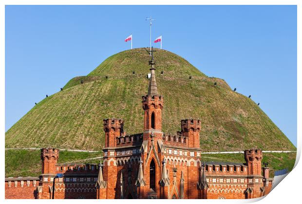 Kosciuszko Mound in Krakow Print by Artur Bogacki