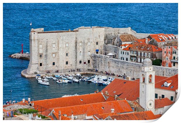 Dubrovnik Old Town In Croatia Print by Artur Bogacki