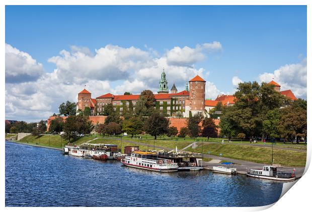 Wawel Royal Castle in Krakow Print by Artur Bogacki