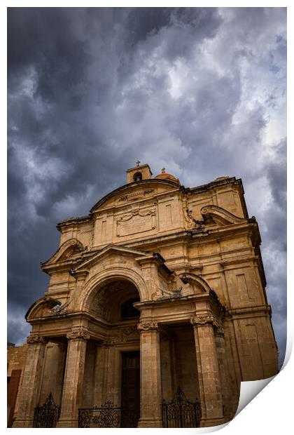 Church of St Catherine of Italy in Valletta Print by Artur Bogacki