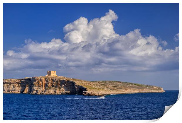 Comino Island In Malta Print by Artur Bogacki