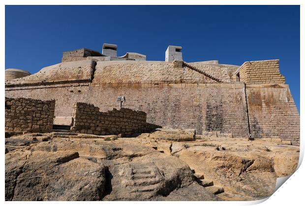 Fort Saint Elmo in Valletta in Malta Print by Artur Bogacki