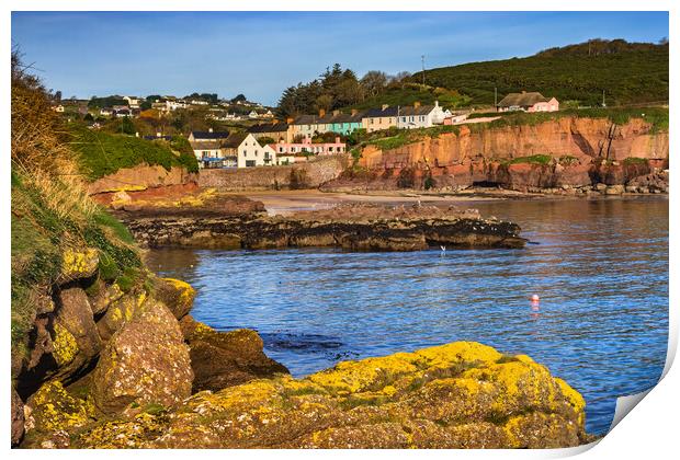 Town of Dunmore East in Ireland Print by Artur Bogacki