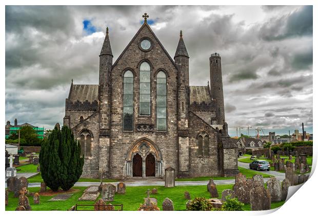 St Canice Cathedral in Kilkenny Print by Artur Bogacki