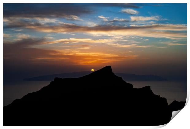 Canary Islands at Sunset Print by Artur Bogacki