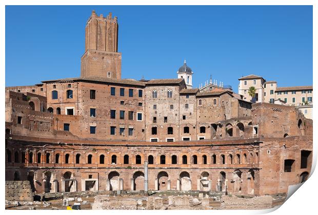 Trajan Forum and Market in Rome Print by Artur Bogacki