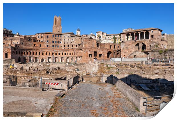 Trajan Forum and Market in Rome Print by Artur Bogacki