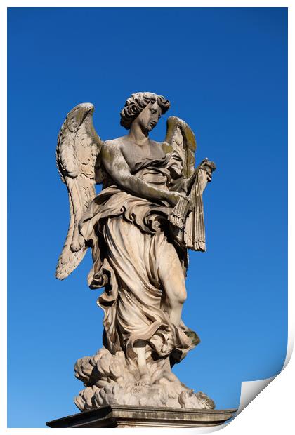 Angel With The Whips Statue Print by Artur Bogacki