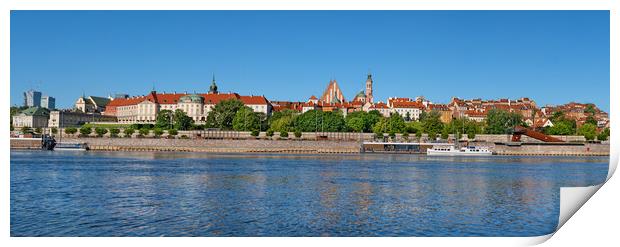 River View Panorama Of Warsaw Print by Artur Bogacki